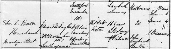 1863 death