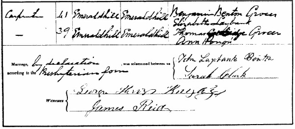 1867 marriage