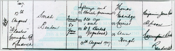 1907 death